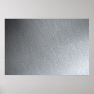 Stainless steel texture with lighting highlights poster