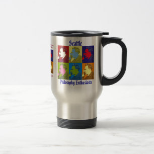 Stainless Steel Travel Mug (Nietzsche Design)