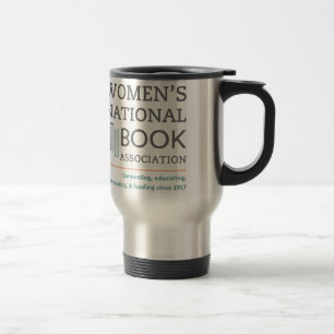 Stainless steel travel mug with WNBA National logo