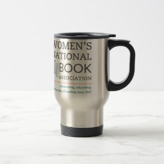 Stainless steel travel mug with WNBA National logo