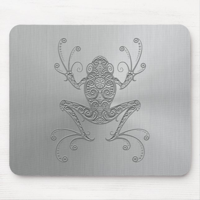 Stainless Steel Tree Frog Mouse Pad (Front)