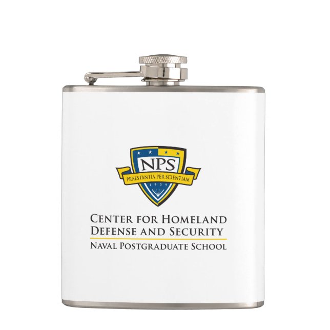 Stainless Steel Vinyl Wrapped Flask - 6oz or 8oz (Front)