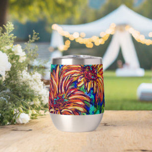 Stainless thermal Wine Tumbler with lid