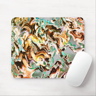 Stains with gradient or fume, orange to coloured mouse pad