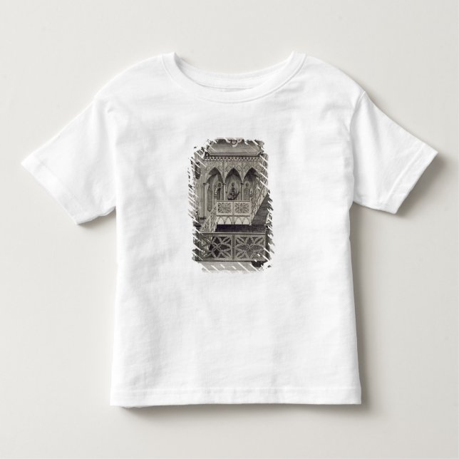 Staircase at Strawberry Hill, engraved by J. Newto Toddler T-Shirt (Front)