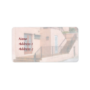 Staircase in Bermuda Wedding Products Label