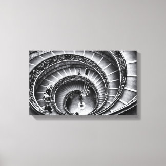 Staircase in black and white print