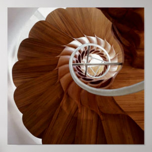 STAIRCASE indoor circular art  : Graphics by NAVIN Poster