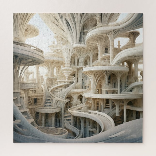 Staircase Vortex Jigsaw Puzzle (Vertical)