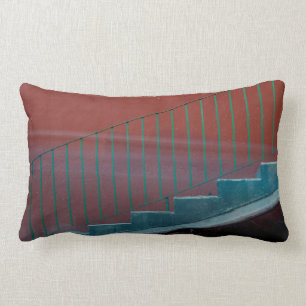 Stairs And Railing Still Life Lumbar Cushion