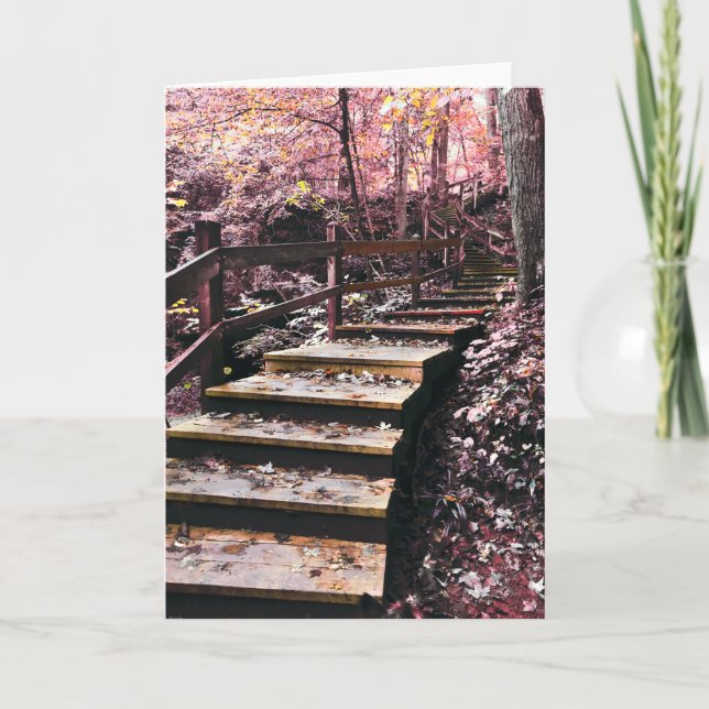 stairs dreamscape holiday card (Front)