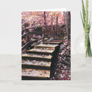 stairs dreamscape holiday card