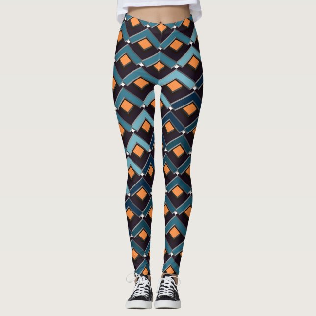 Stairs in Stairs pattern Altona Leggings (Front)