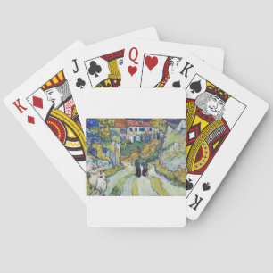 Stairway at Auvers 1890 by Vincent van Gogh Playing Cards