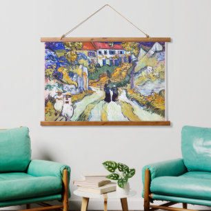 Stairway at Auvers by Vincent Van Gogh   Hanging Tapestry