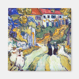 Stairway at Auvers by Vincent Van Gogh   Magnet