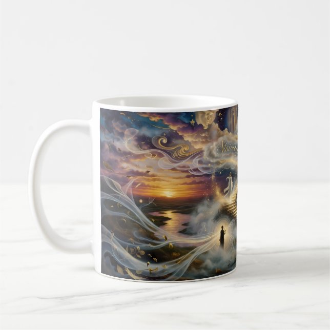 Stairway to Heaven Celestial Forest Art Mug (Left)
