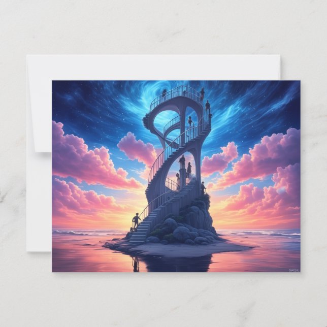 Stairway to Heaven Greeting Card (Front)