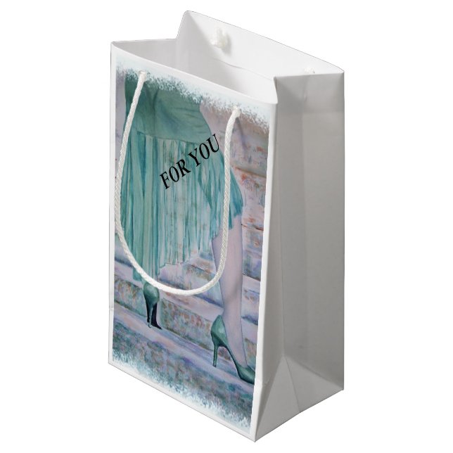 STAIRWAY TO .... SMALL GIFT BAG (Front Angled)