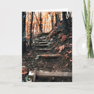 Stairway up the mountain card