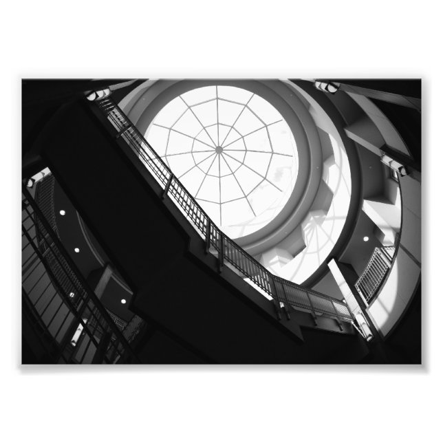 Stairwell and Spiderweb Skylight Photo Print (Front)