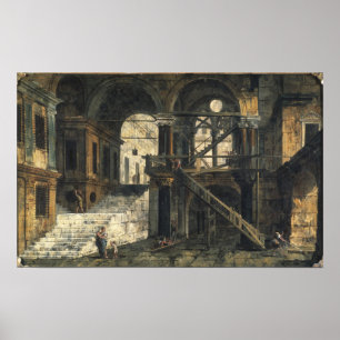 Stairwell in a Renaissance House, c.1741-42 Poster