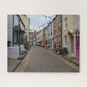 Staithes High Street Cobbled Road Jigsaw Puzzle