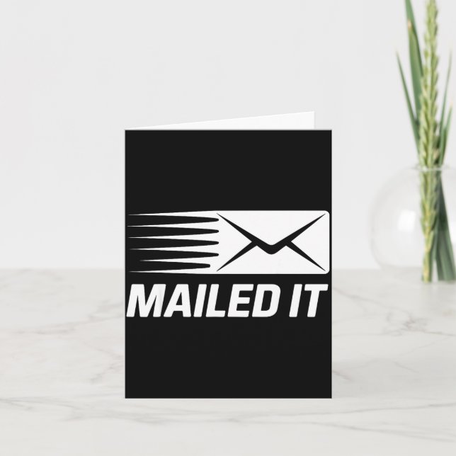 Stal Worker Art For Men Women Stman St Office Mail Card (Front)