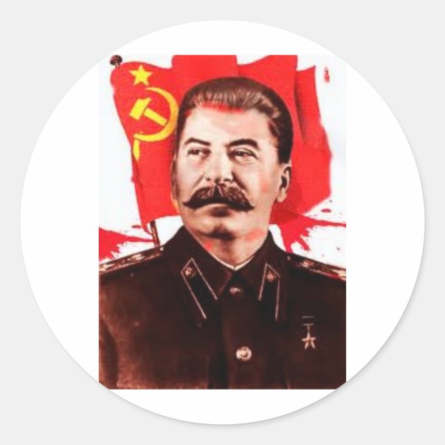 Stalin Classic Round Sticker (Front)