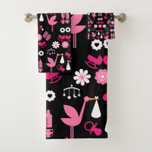 Stalk Delivery Twin Baby Room Bath Towel Set