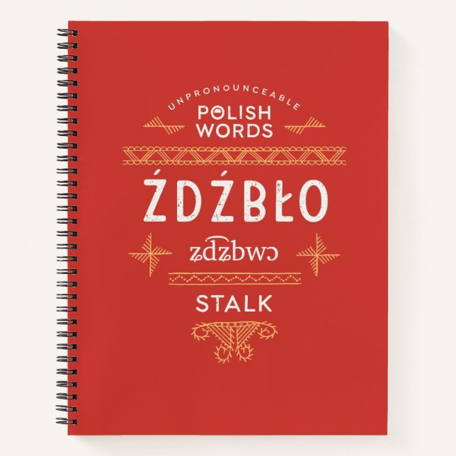 Stalk Polish Language Notebook (Front)