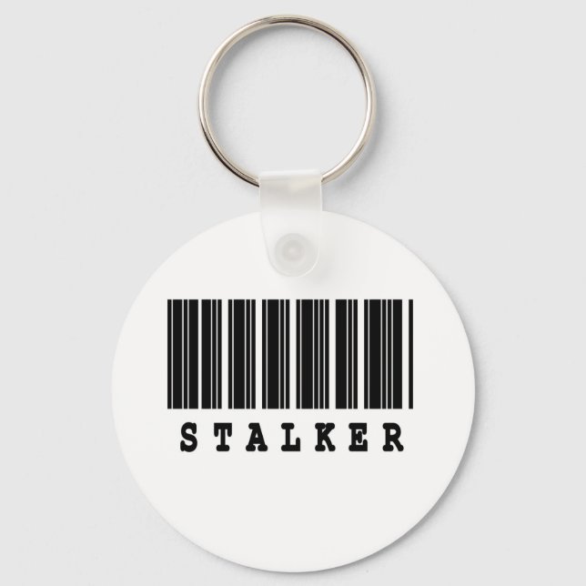 stalker barcode design key ring (Front)