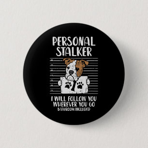 Stalker English Bulldog Fun 6 Cm Round Badge