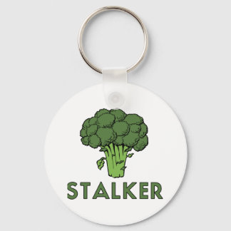 STALKER Funny Broccoli Fun Humour Pun Key Ring