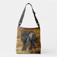 Stalking Black Jaguar Big Cat Wildlife Art