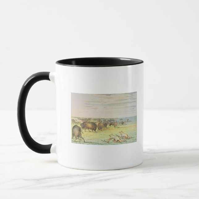 Stalking buffalo mug (Left)