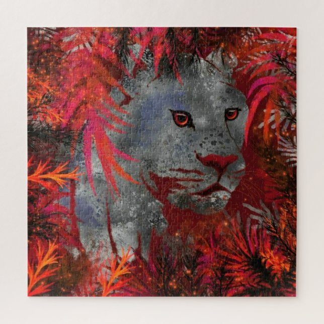 Stalking Cougar Jigsaw Puzzle - Painting (Vertical)