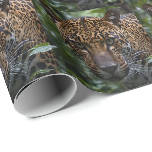 Stalking Jaguar In The Forest, Wrapping Paper (Roll Corner)