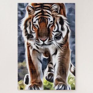 Stalking Tiger Jigsaw Puzzle