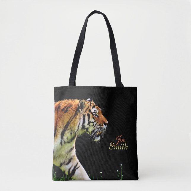 Stalking Tiger *Personalise* Tote Bag (Front)