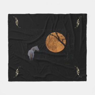 Stallion Centaur & Feathers Fleece Blanket
