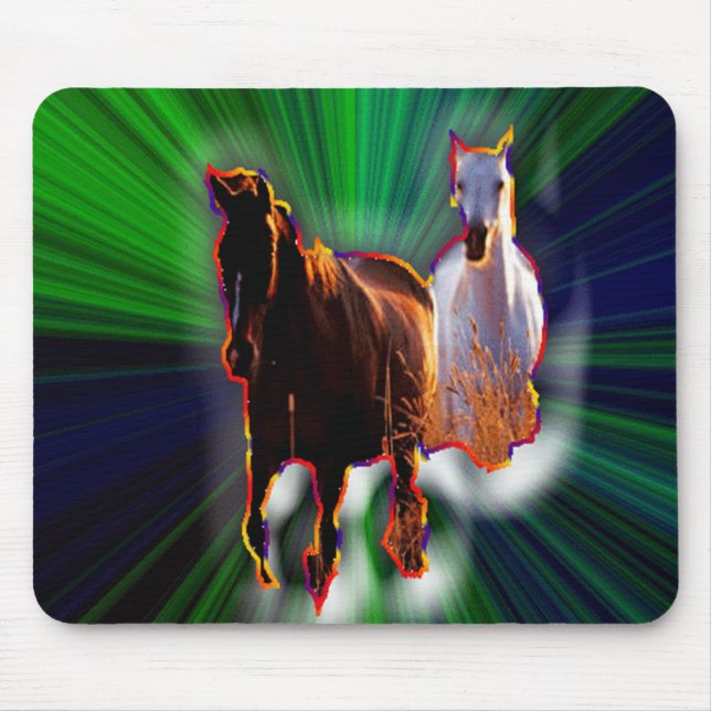 Stallion Horses Mouse Pad (Front)