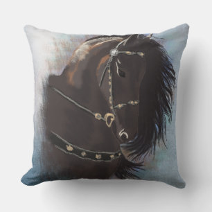 Stallion Portrait - Pillow