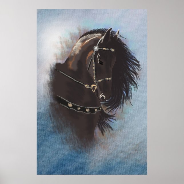 Stallion Portrait - Poster (Front)