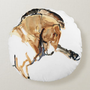 Stallion Round Cushion