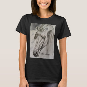 Stallion short sleeved simple T-shirt
