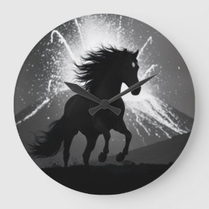 Stallion wall clock