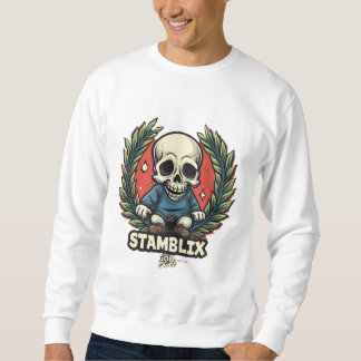 STAMBLIX Skull Graphic Sweater Sophisticated Fashi