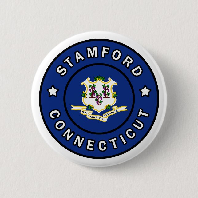Stamford Connecticut 6 Cm Round Badge (Front)