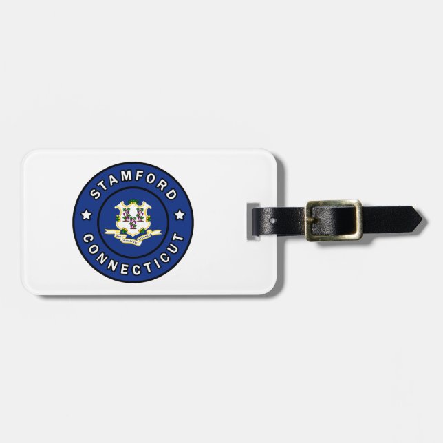 Stamford Connecticut Luggage Tag (Front Horizontal)